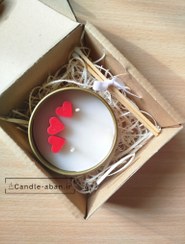 تصویر شمع معطر - 2 قلب 