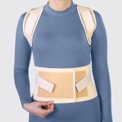 تصویر قوزبند کشی (همراه با کمربند) طب و صنعت مدل 52100 Posture Aid Brace Whit Back Support Belt, 52100