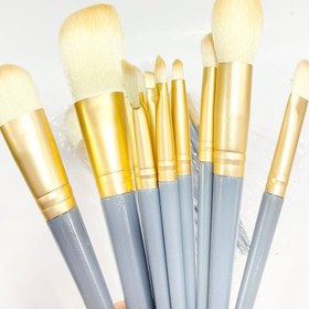 تصویر ست براش آرایشی ۱۰ تیکه الیاف طبیعی 