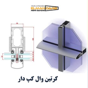 تصویر كرتين وال کپ دار 