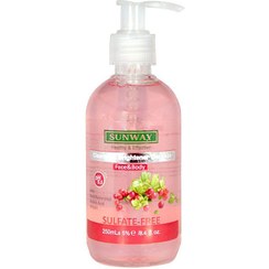 تصویر ژل شوینده غیر صابونی پاک کننده و روشن کننده سان وی SunWay Cleanser &amp; Brightener Skin Gel 250ml