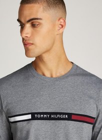 تصویر تی‌شرت یقه گرد لوگو برند Tommy Hilfiger Logo Crew Neck T-Shirt