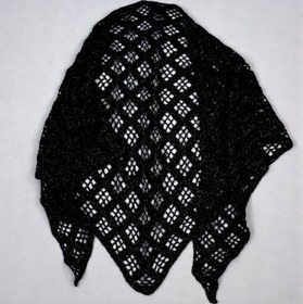 تصویر اشارپ بافتنی شیک مدل شب تاب 