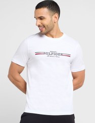 تصویر تی‌شرت یقه گرد لوگو برند Tommy Hilfiger Logo Crew Neck T-Shirt