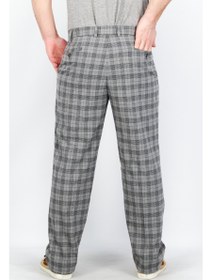 تصویر شلوار رسمی مردانه با فیت کلاسیک، چهارخانه، خاکستری/مشکی برند sean john Men Classic Fit Checkered Dress Pant, Grey/Black