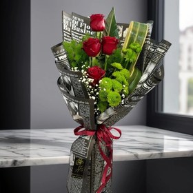 تصویر دسته گل رز ارومیه Urmia flowerbucket