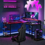 تصویر میز گیمینگ پولاریس از چوب و فلز 