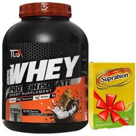 تصویر پودر پروتئین وی ایزوله تی جی ای ماسل 2300 گرمی WHEY ISOLATE