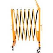 تصویر راهبند آکاردئونی 12 شاخه فلزی 3.8 متری دارای چھار چرخ ترمزدار مدل 03-BA 