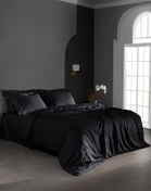 تصویر کاور لحاف دو نفره مشکی سرویس روتختی Madame Coco کاور لحاف مشکی مادام کوکو