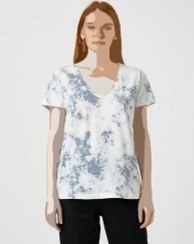 تصویر تی شرت آستین کوتاه زنانه کوتون Koton کد 3SAK50157EK 