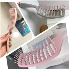 تصویر برس موی کره بازکن مدل تونل دار منحنی سوزن پلاستیکی 