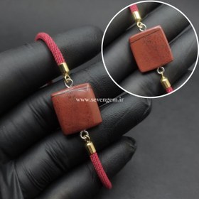 تصویر دستبند زنانه جاسپر سرخ (کدA754) 