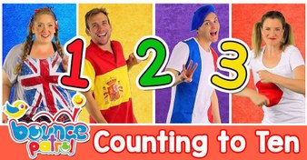 تصویر Counting to Ten in 4 Languages P2 Bounce Patrol 