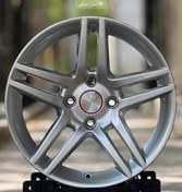 تصویر رینگ اسپرت سایز ۱۵ نقره‌ای مدل استرامبولی 