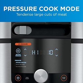 تصویر سرخ کن بادی نینجا NINJA Foodi 11 in-1 SmartLid Multi-Coker 6L [OL550UK] اجاق برقی تحت فشار ، بخار ترکیبی، اجاق آهسته، گریل، پخت، نقره ای - ارسال 20 روز کاری ا NINJA Foodi 11-in-1 SmartLid Multi-Cooker 6L [OL550UK] Electric Pressure Cooker, Air Fryer, Combi-Steam, Slow Cooker, Grill, Bake, Silver NINJA Foodi 11-in-1 SmartLid Multi-Cooker 6L [OL550UK] Electric Pressure Cooker, Air Fryer, Combi-Steam, Slow Cooker, Grill, Bake, Silver