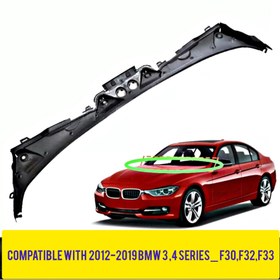 تصویر نوار پایین شیشه جلو (قاب زیر برف پاکن ) بی ام و BMW F30,F32,F33,F36 سری 3 , سری 4 از سال 2011&2019 