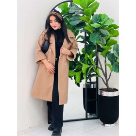 تصویر پالتو زنانه فوتر ذغالی 