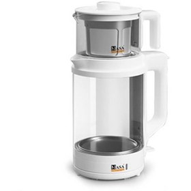 تصویر چای ساز ناسا الکتریک مدل NS-523 ظرفیت ۲ لیتر با کتری پیرکس 