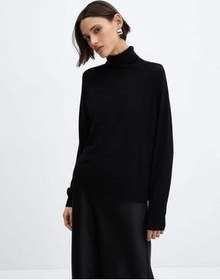 تصویر MANGO ژاکت یقه دار زیبا MANGO İnce triko boğazlı kazak