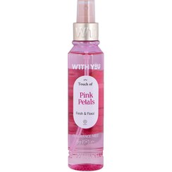 تصویر بادی اسپلش ویت یو رایحه پینک پتالز 150 میلی لیتر With You Pink Petals Body Splash 150ml