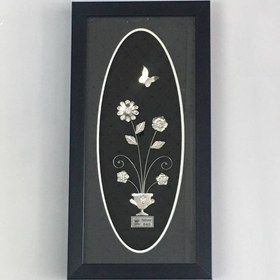 تصویر تابلو گل نقره سایز ۲۰ در ۳۵ 