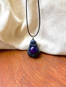 تصویر گردنبند سنگ آمیتیست 