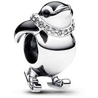 تصویر چارم پنگوئن در حال اسکی پاندورا Pandora Skiing Penguin Charm