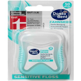 تصویر نخ دندان مناسب لثه های حساس دونتودنت 50 متر dontodent Floss suitable for sensitive teeth 50 meters