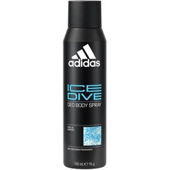 تصویر اسپری آدیداس ضد تعریق مردانه Adidas Ice Dive رایحه خنک حجم 150 میلی لیتر 