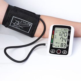 تصویر دستگاه اندازه گیری فشار خون الکترونیکی - سفید Electronic blood pressure measuring instrument