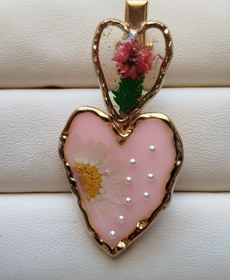 تصویر گل سر قلبی شکل رزین کد 84 