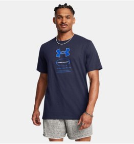 تصویر تی شرت آستین کوتاه مردانه UA با برند ژل 1380957-410 مردانه | آندر آرمور Under Armour TYC8F1B80101444800 