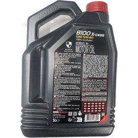 تصویر حجم 5 لیتر روغن موتور ماشین MOTUL 8100 X-CLEAN 5W-40 102786موتول 