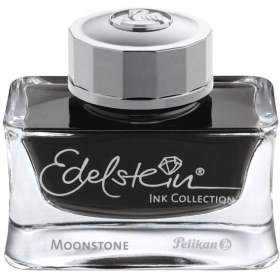 تصویر شیشه جوهر خودنویس Pelikan Edelstein Moonstone نقره ای 