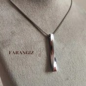 تصویر گردنبند استیل مکعب عشق ۶۰ سانتیمتر 