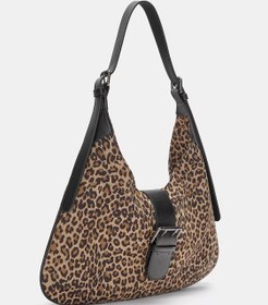 تصویر کیف دوشی زنانه PULL&BEAR Animal print maxi shoulder bag 