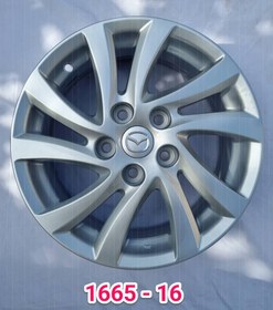 تصویر رینگ فابریک نقره‌ای سایز ۱۶ مزدا ۳ ا Original wheel size 16" Mazda 3 Original wheel size 16" Mazda 3