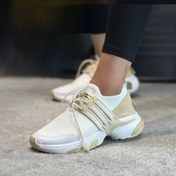 تصویر کتونی ادیداس adidas جورابی رنگ سفید کرم کد 358 