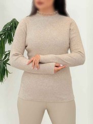 تصویر بافت یقه سه سانت توردار کد 5940 