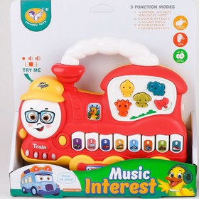 تصویر اسباب بازی موزیکال طرح اتوبوس Jialegu toys کد 112-855 