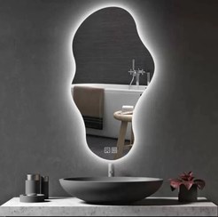 تصویر آینه دکوراتیو بک لایت دفرمه سایز ۴۰ در ۶۰ 