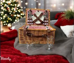 تصویر سبد پیک نیک حصیری 2نفره - کد 2142060 