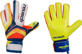 تصویر دستکش دروازه بانی سایز ۱۲ برند راش اورجینال - سایز ۱۲ Reusch goalkeeper gloves