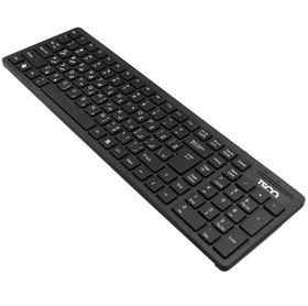 تصویر کیبورد تسکو مدل TK 8006 با حروف فارسی ا TSCO TK 8006 Keyboard With Persian Letters TSCO TK 8006 Keyboard With Persian Letters
