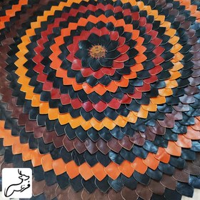 تصویر فرش تمام چرم طبیعی کد 163 Leather carpet