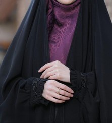 تصویر چادر مشکی عربی جواهردوزی جیران ( آماده سازی 7 روز کاری) کد 12084 