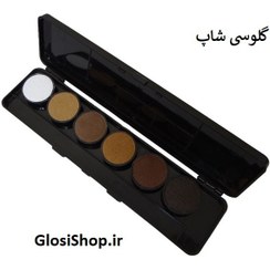 تصویر پالت 6 رنگ سایه ابرو Aqua ماسکات 