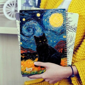 تصویر دفتر مشق 50 برگ مستر راد مدل ماه پیشی 