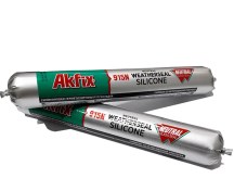 تصویر چسب سیلیکون خنثی آکفیکس 915N 600 ml Balck 